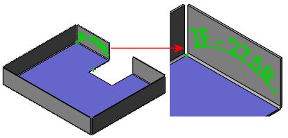 Displaying Sketch Dimensions in the Flattened State